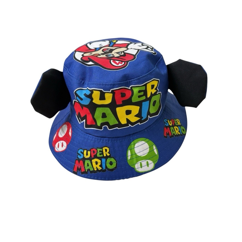 Mario Brothers Bucket Hat Beach Fisherman Sz 6.5‎ Youth L Adult S/M